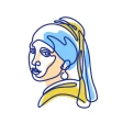 お絵描きアプリ、ペイント、塗り絵・ ArtWorkout icon