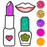 Glitter Beauty Coloring Pages