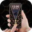 Screen Lock – Gold Zip Locker icon
