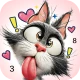 Cute Funny Animal Color icon