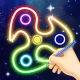Glow Spinner: Finger Draw Art icon