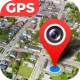 แผนที่ดาวเทียม GPS และโลกสด icon