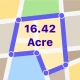 GPS Distance Measure on Map icon