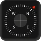 Gps map navigation compass icon