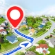 แผนที่โลก GPS มุมมองดาวเทียม icon