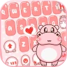 Pink Cute Hippo Theme