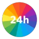 一日予定表: 1日のスケジュールを24時間の円グラフで管理 icon