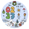 NW075 한글: Digital watch face icon