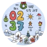 NW075 한글: Digital watch face