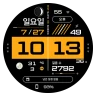 NW109한글: Digital watch face