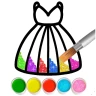 Coloration et dessin de robe