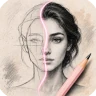 Sketch Steps: AI Loomis Draw