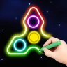 Fingerspinner: Glow Art Draw
