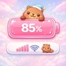 Emoji Batterie - Statusleiste