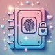 مذكرات بنات مع قفل بصمه icon