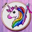 Magic Cross Stitch-للعبه رسم icon