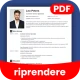 PDF lavoro CV creatore icon