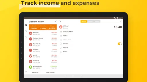 Checkbook - Account Tracker screenshot