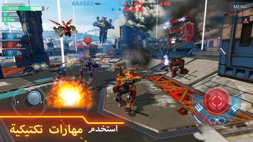 War Robots PvP عدة لاعبين screenshot