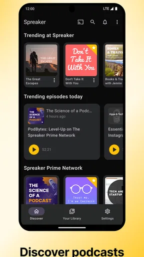 Spreaker Podcasts screenshot