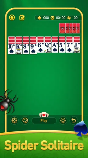 لعبة بطاقة سوليتير العنكبوت screenshot