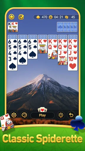 لعبة بطاقة سوليتير العنكبوت screenshot
