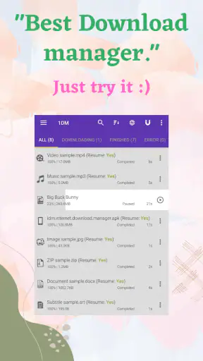 1DM + : متصفح وتنزيل screenshot