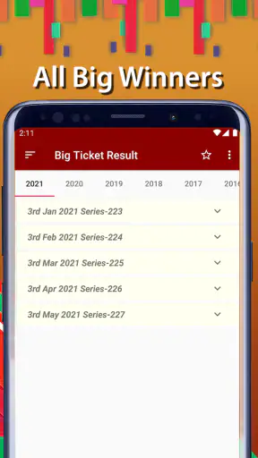 Abu Dhabi Big Ticket Results screenshot
