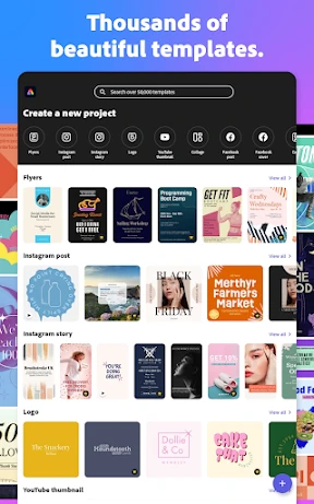 Adobe Express: فيديو وصور AI screenshot