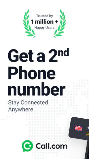 Call.com: 2nd Phone Number App screenshot