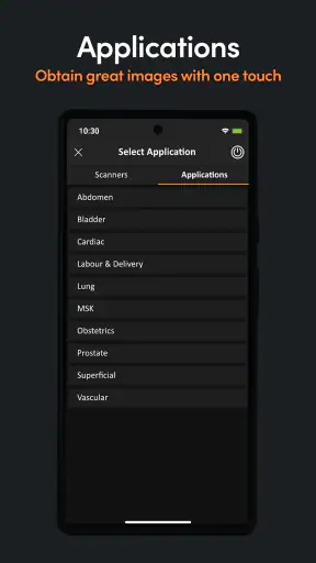 Clarius Ultrasound screenshot