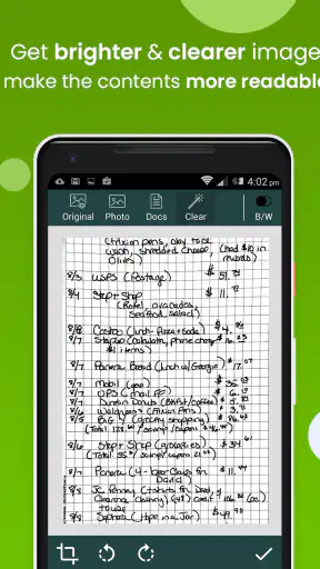 Clear Scan : تطبيق PDF Scanner screenshot