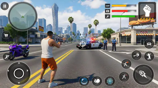 Crime Car City Gangster Games screenshot