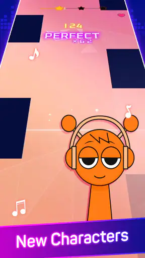 Cyber Music Rush: لعبة البيانو screenshot