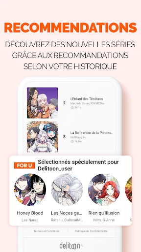 Delitoon Webtoon/Manga screenshot