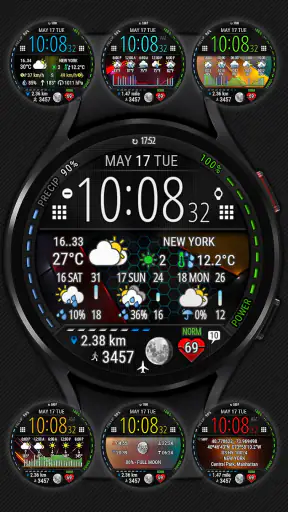 Digital Weather Watch face P1 screenshot