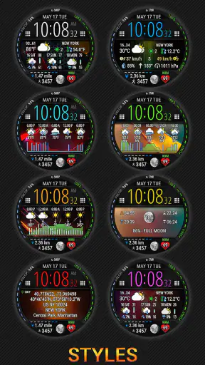 Digital Weather Watch face P1 screenshot