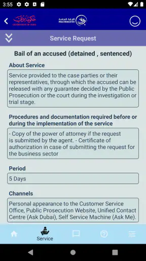 Dubai Public Prosecution screenshot