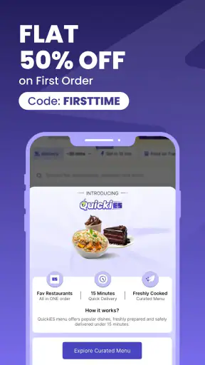 EatSure QuickiES Food Delivery screenshot