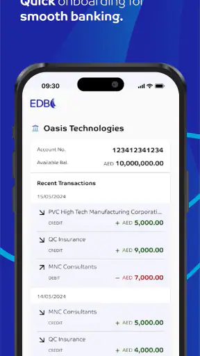 EDB 360 Business Banking App screenshot