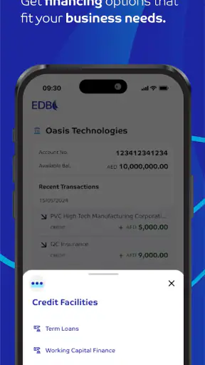 EDB 360 Business Banking App screenshot