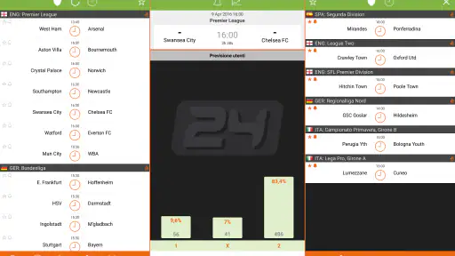 Futbol24 soccer livescore app screenshot