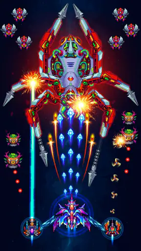 Galaxiga: ألعاب أركيد الفضاء screenshot