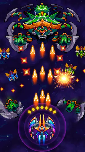 Galaxiga: ألعاب أركيد الفضاء screenshot