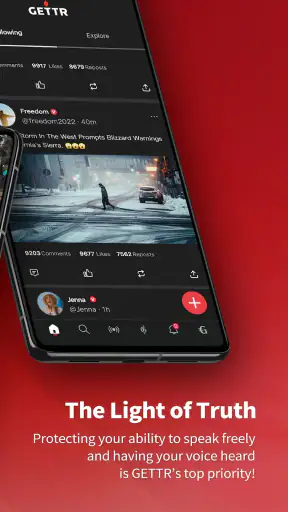 GETTR screenshot