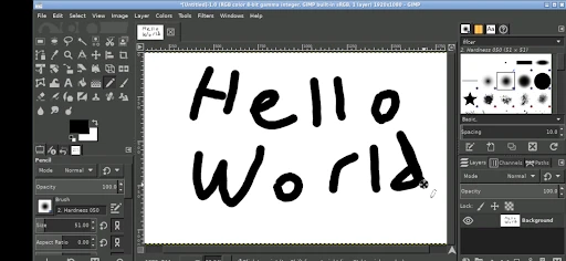 GIMP screenshot