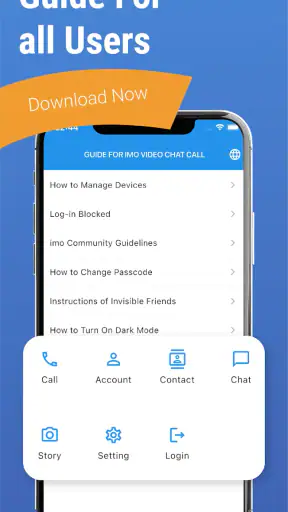 Guide for imo: دليل الفيديو screenshot
