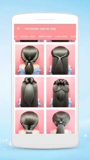 Hairstyles step by step screenshot