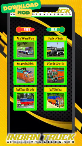 India Truk Wheeler Trailer Mod screenshot