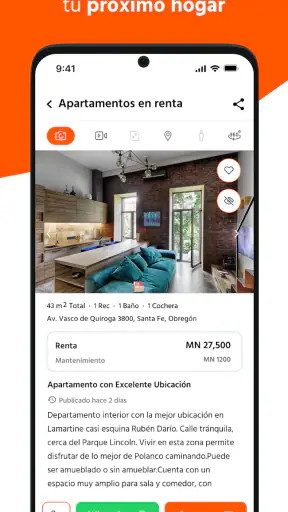 Inmuebles24 screenshot